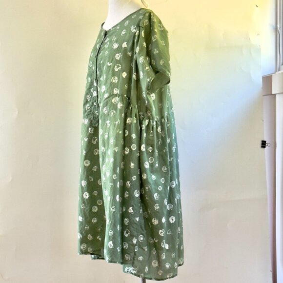 Oska Mini Dress Relaxed Fit Very Light Fabric One Size with Its Leggings - Picture 2 of 10